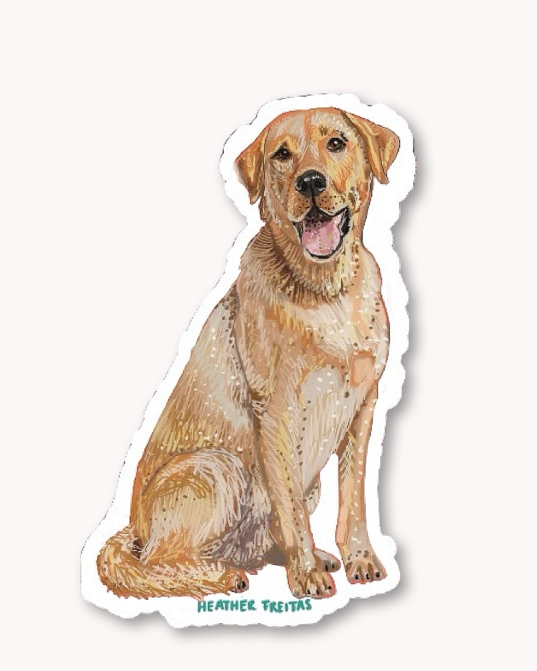 Yellow Labrador Sticker