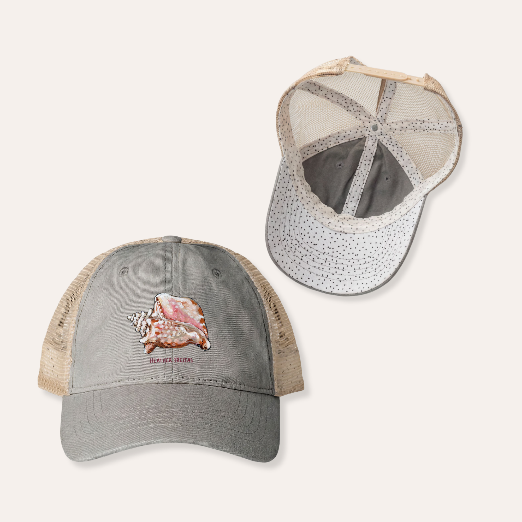 Conch Women's Washed Mesh-Back Cap