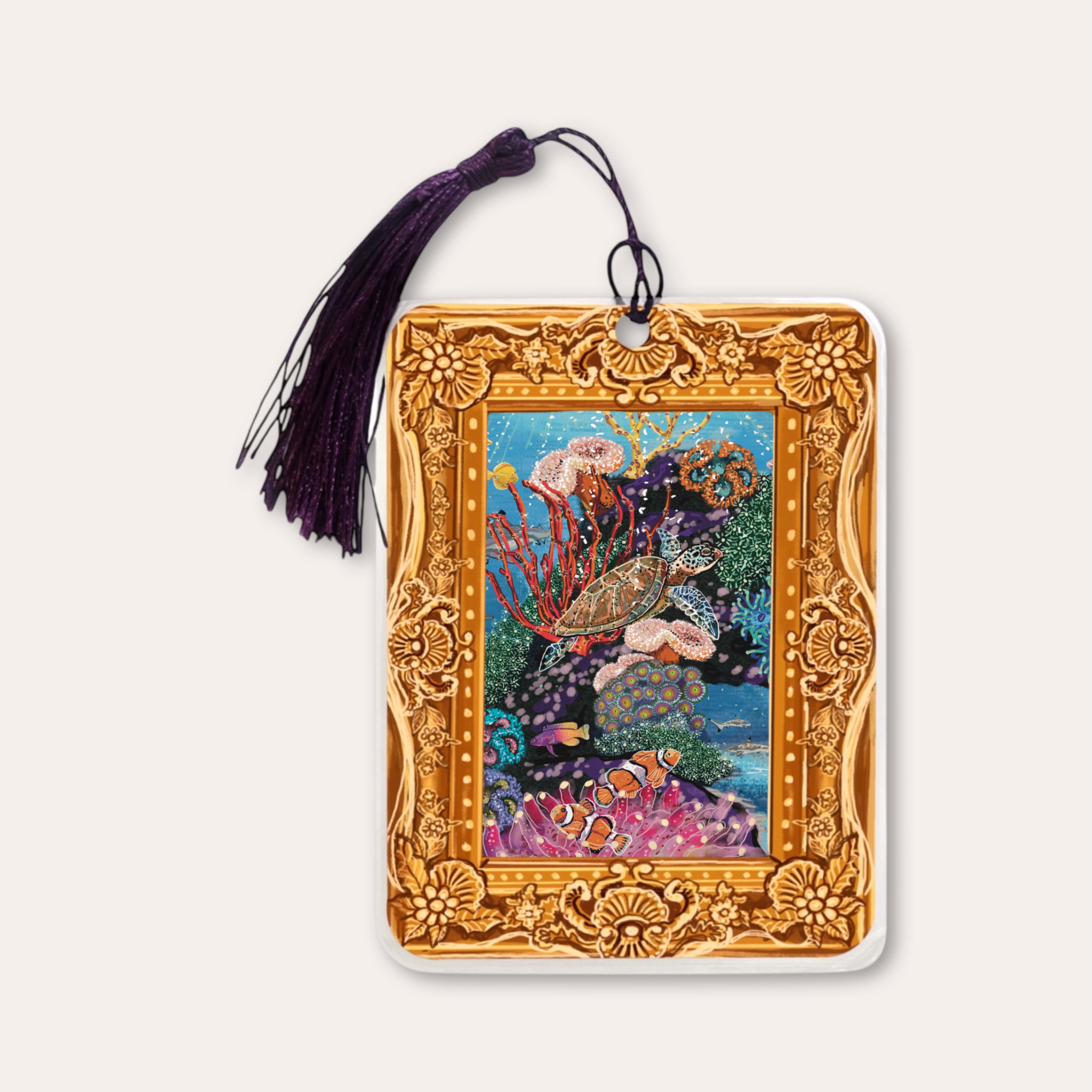 Turtle Tides Fine Art Painting Bookmark