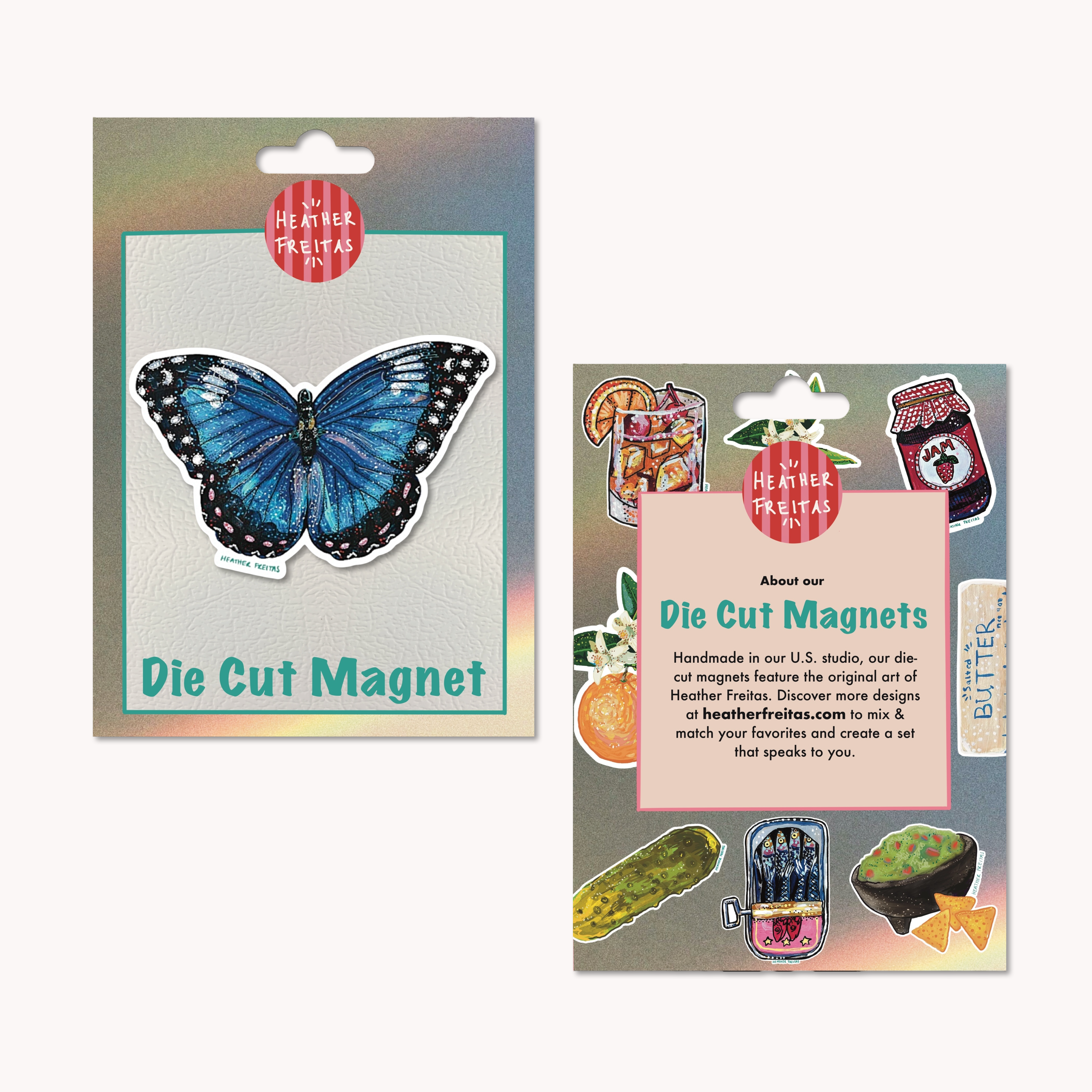 Blue Butterfly Magnet ( Die-Cut )