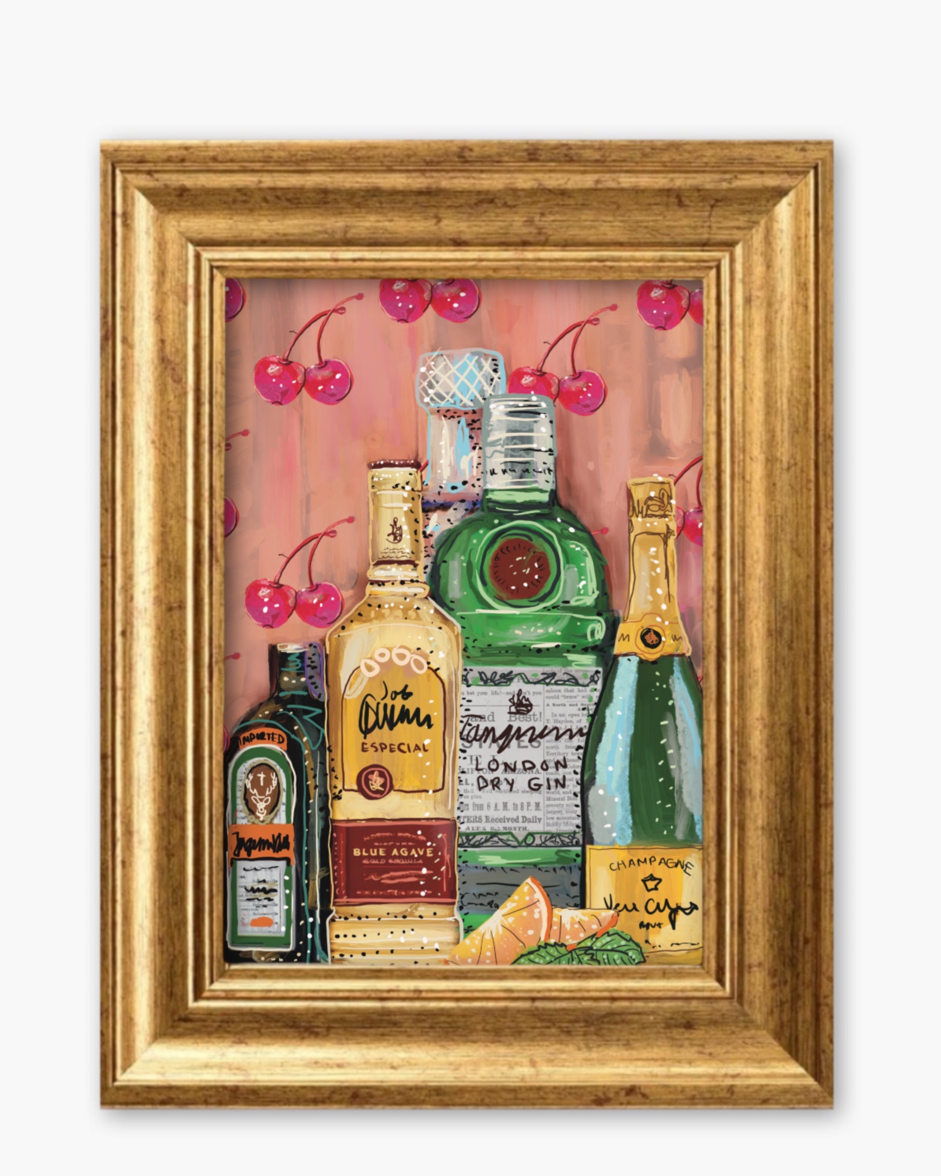 Cocktails Fine Art Magnet ( Large )