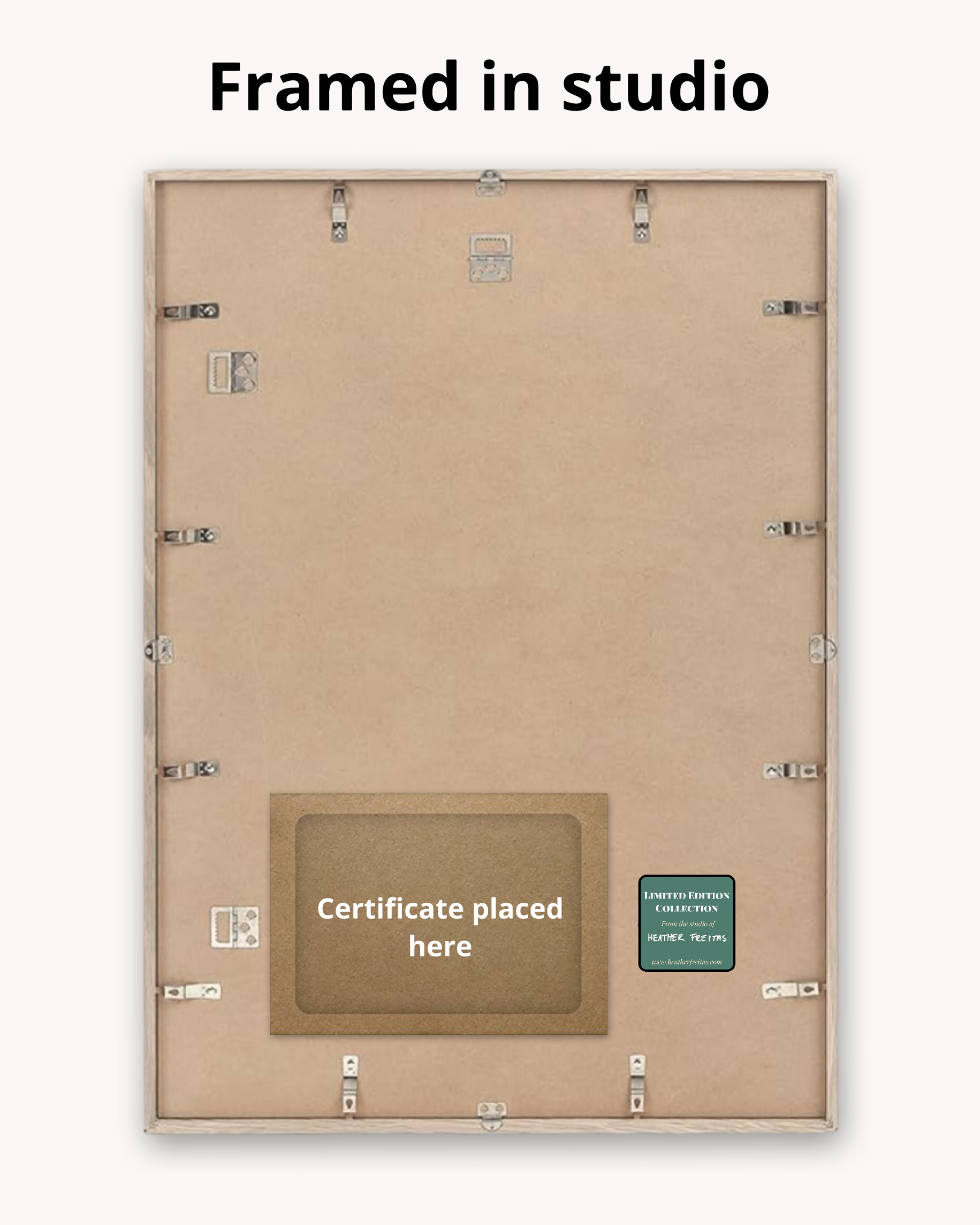 Wood Frame ( for works on paper, gesso board and canvas panel )