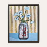 Diet Cola Framed Fine Art Canvas Print