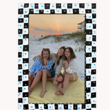 Polka Dot Check ( Hand Painted Frame 4x6 inch)