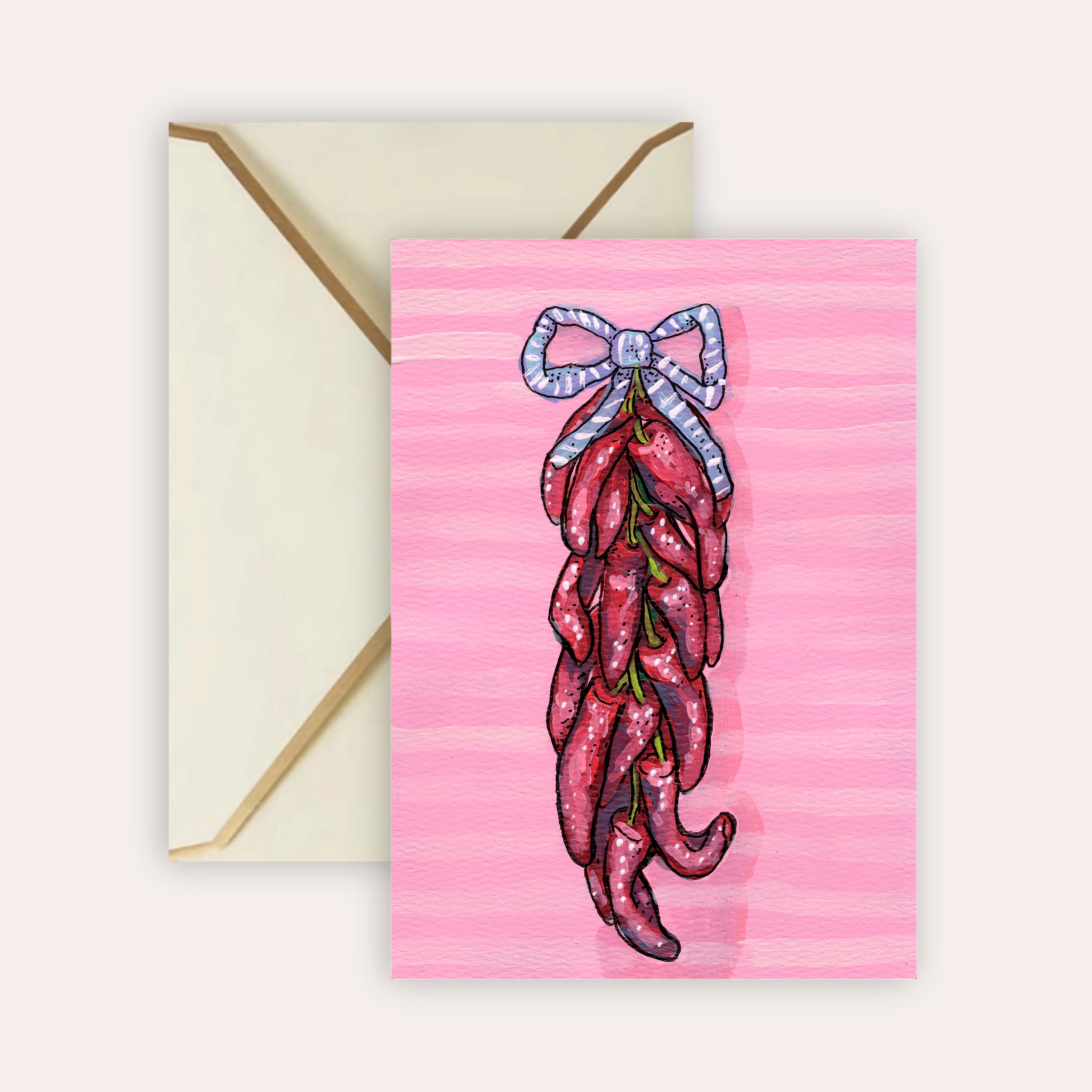 Dried Chili Fine Art Greeting Card