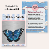 Blue Butterfly Die Cut Magnet