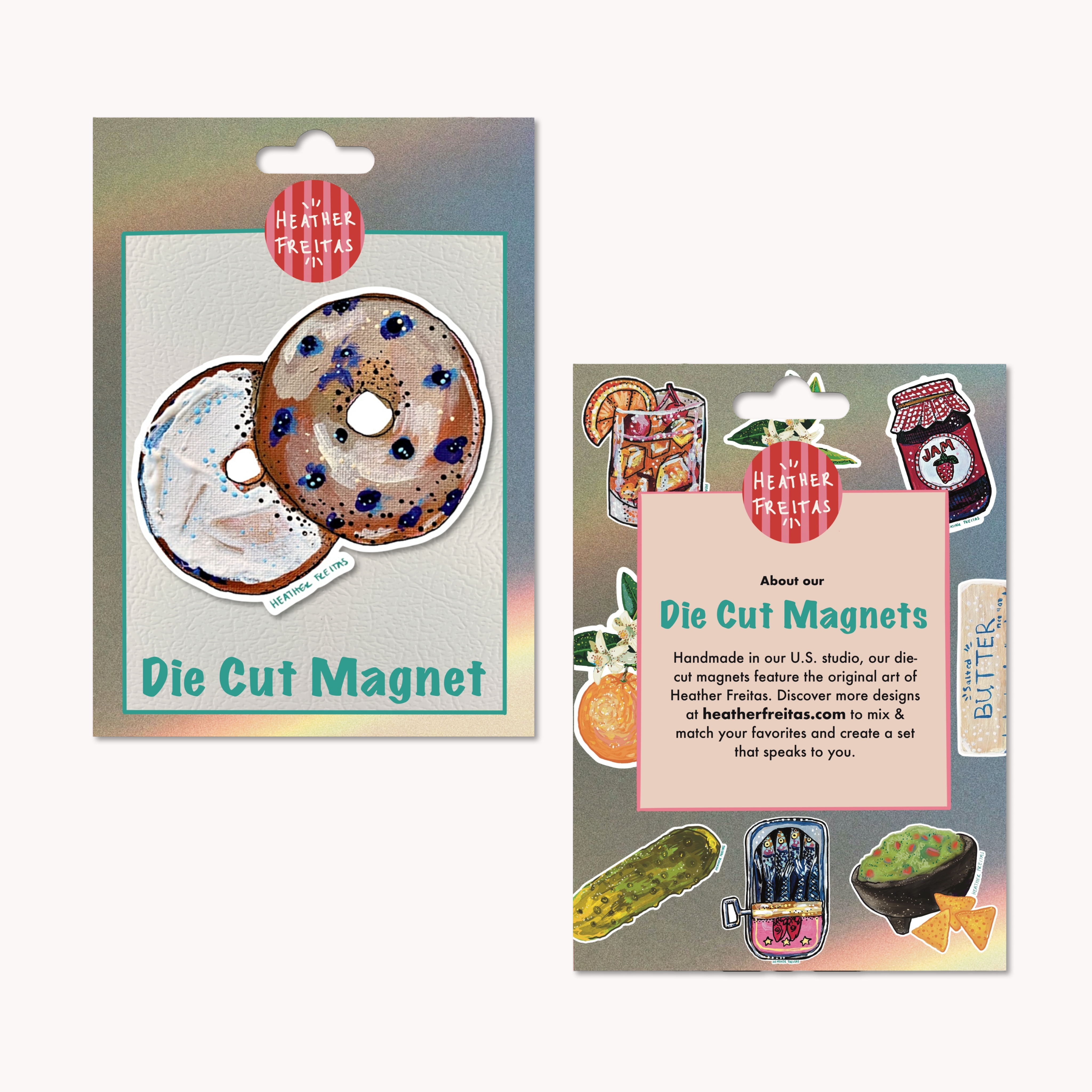 Bagel Magnet ( Die-Cut )