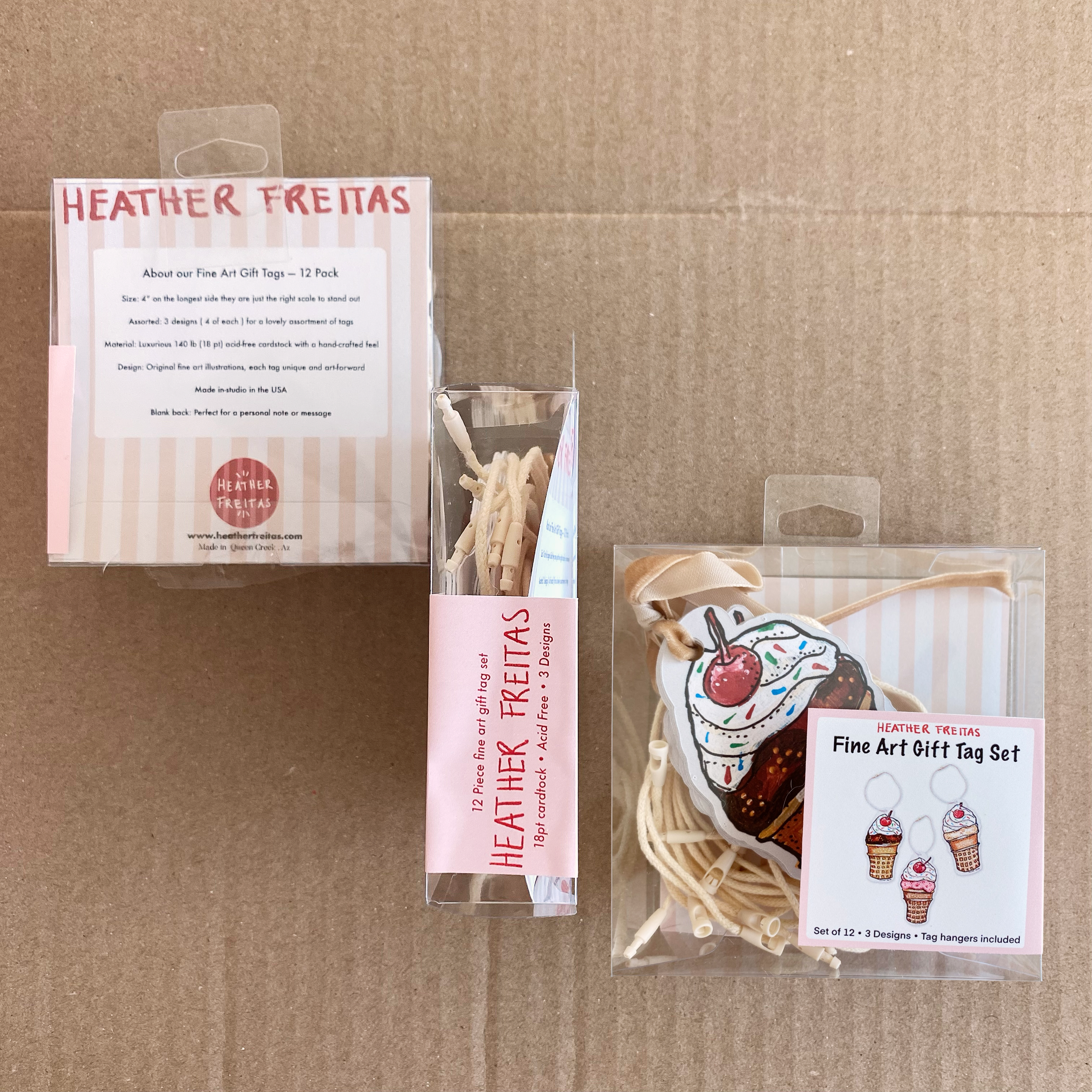Sundae Fine Art Gift Tags ( 12 pack )