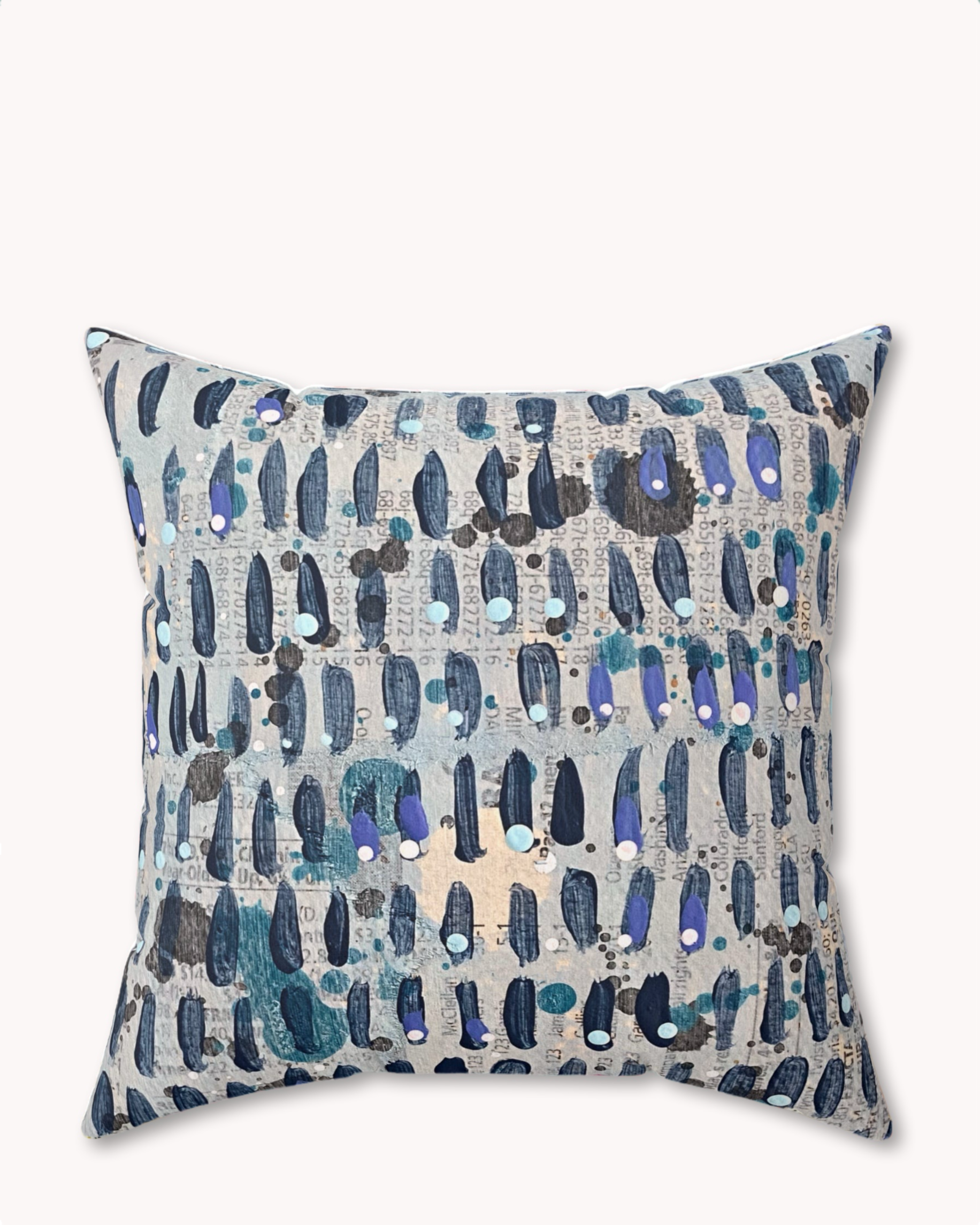 Rain Decorative Faux Suede Throw Pillow