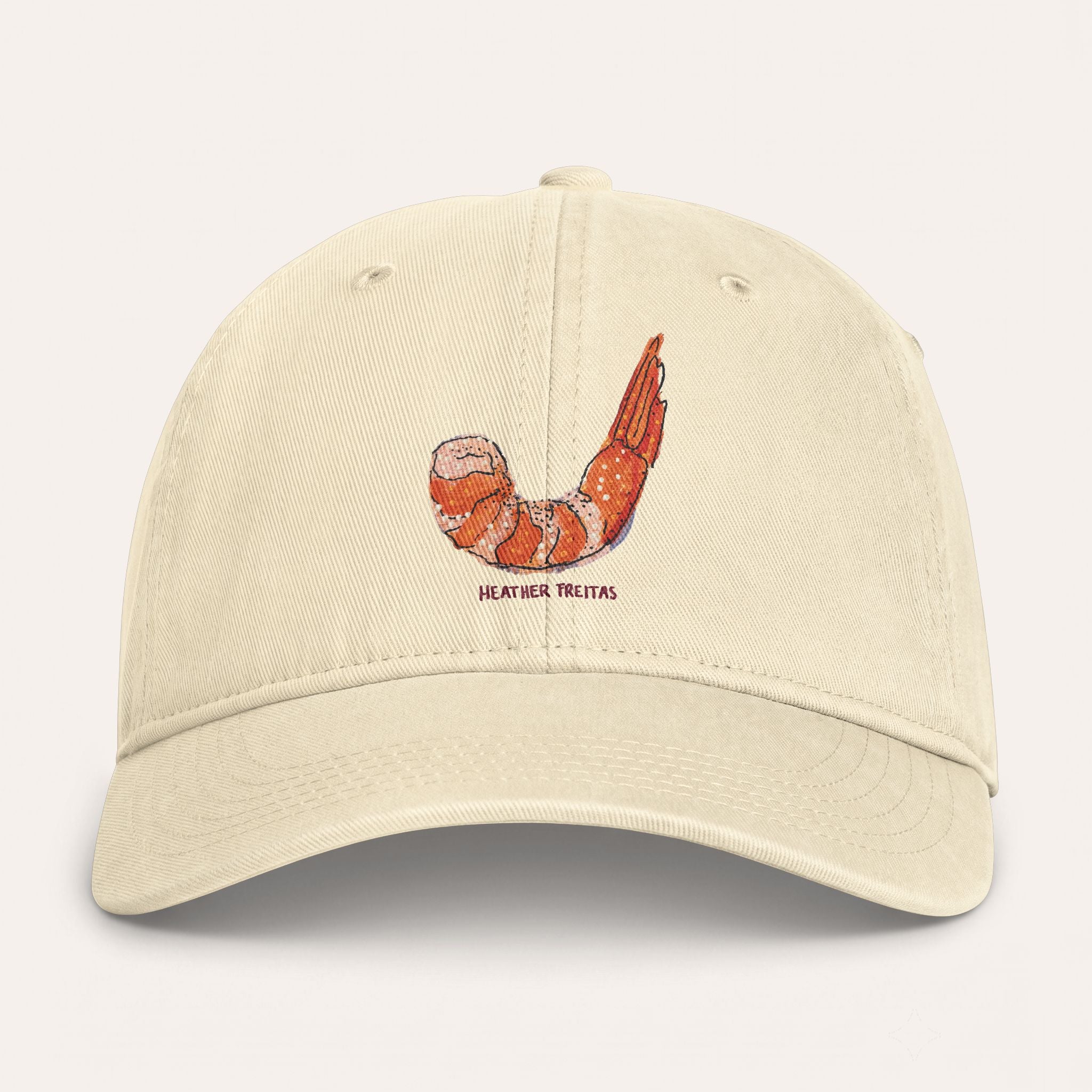Shrimp Washed Cotton Cap