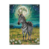 Floral Zebra Art Print