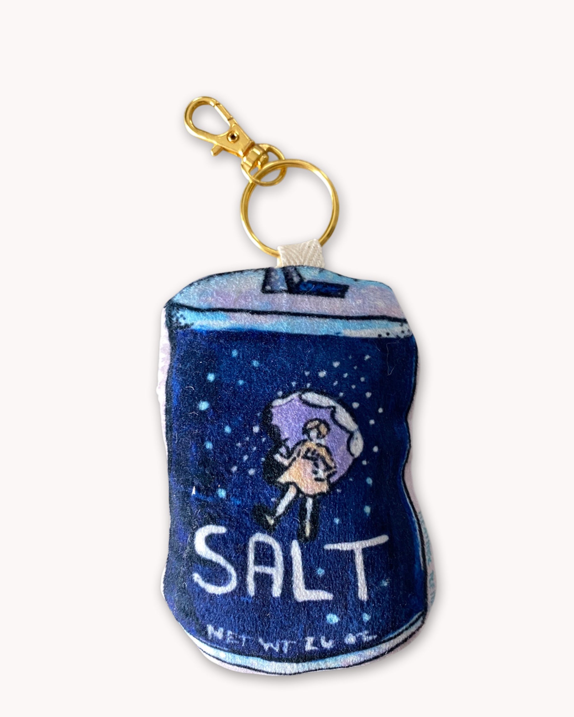 Salt Cone Faux Suede Plush Purse Charm