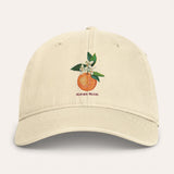 Orange Washed Cotton Cap