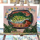 Small Mouth Bass ( Original Painting )