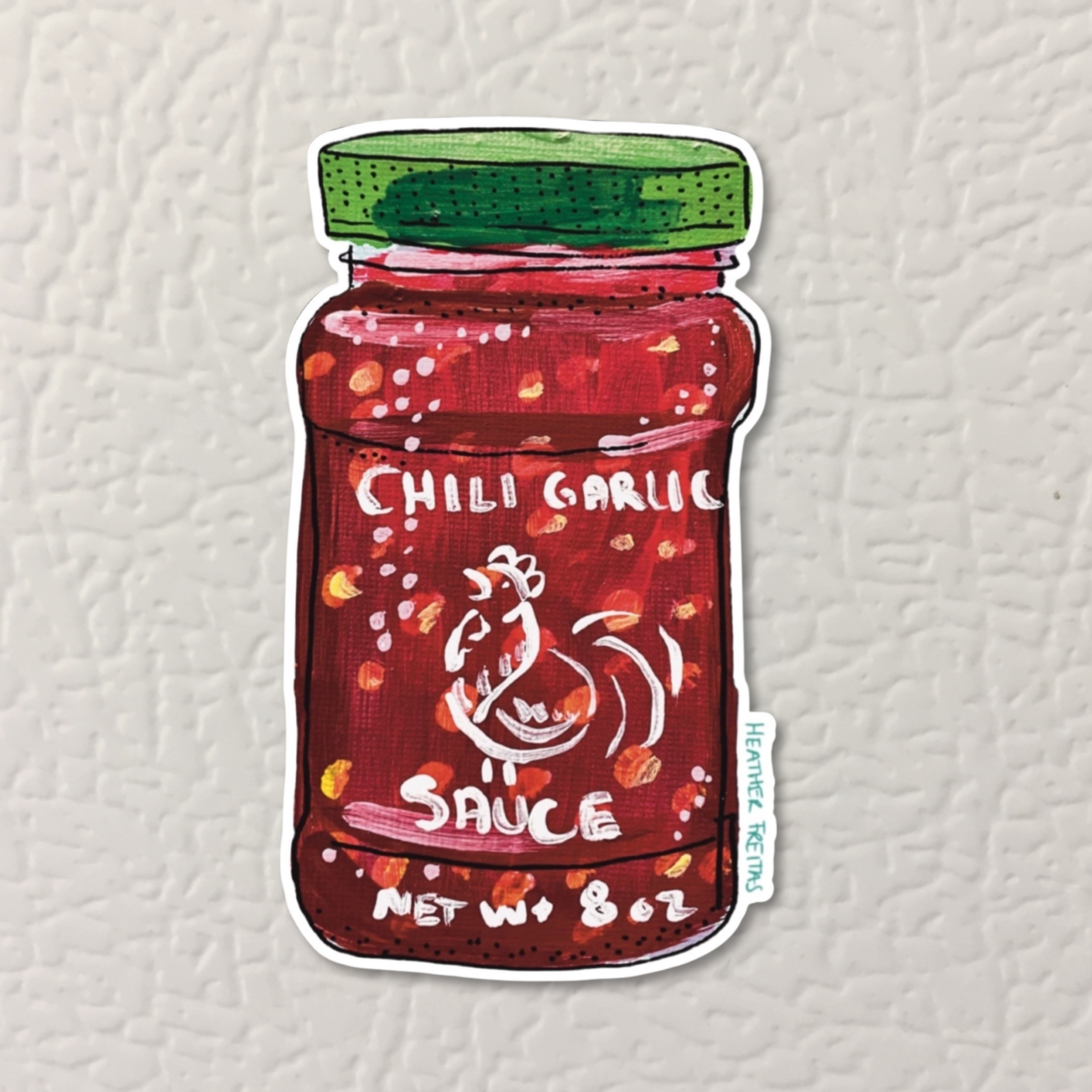 Chili Garlic Sauce Magnet ( Die-Cut )