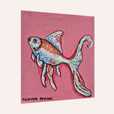 Long Fin Goldfish Mini Art Print
