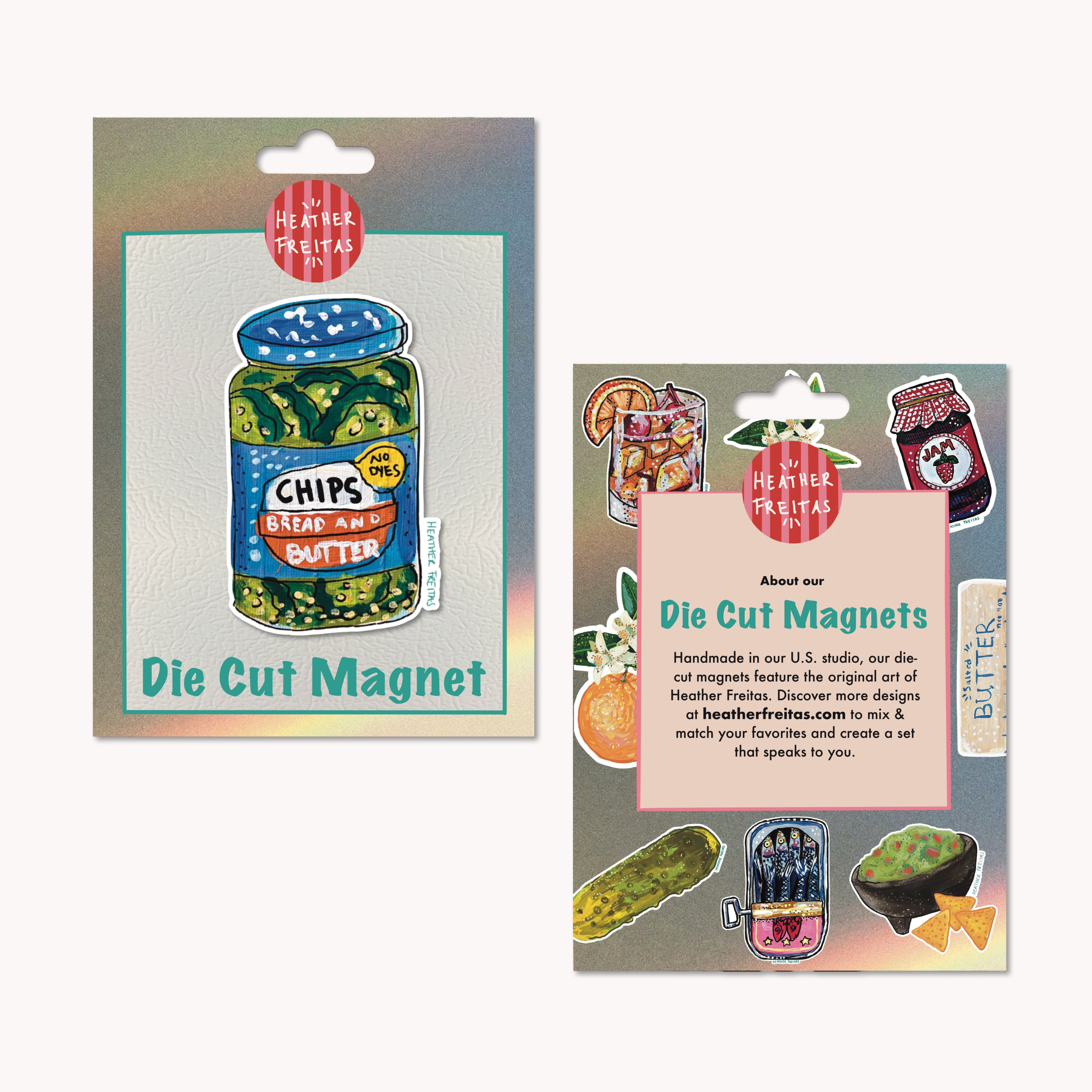 Bread & Butter Pickles Magnet ( Die-Cut )