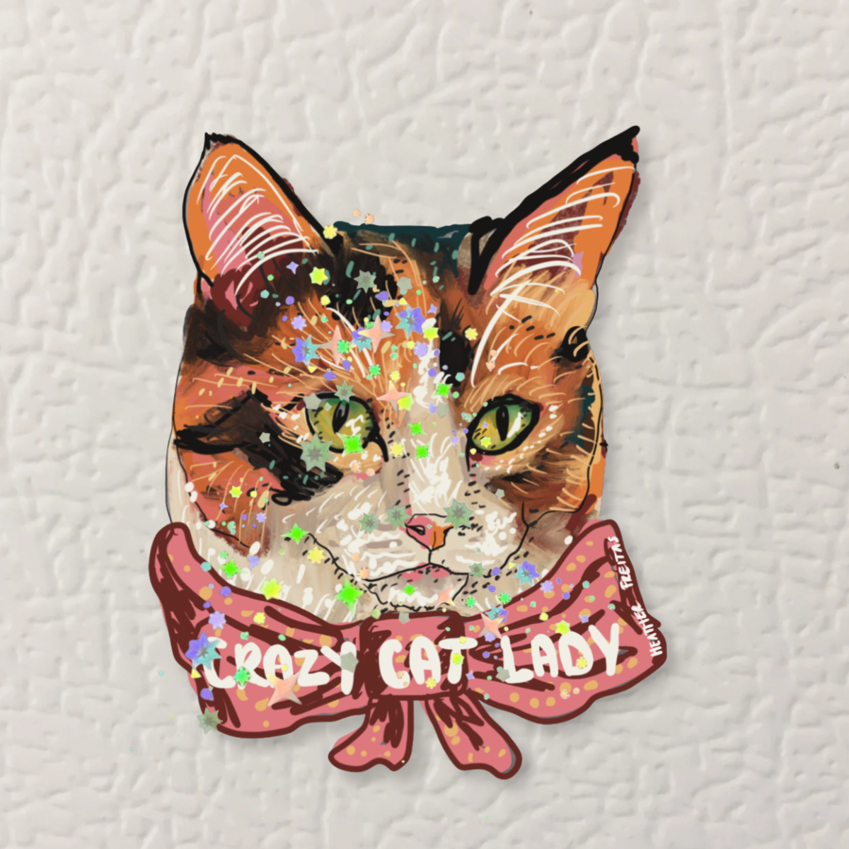 Crazy Cat Lady Magnet ( Die-Cut )