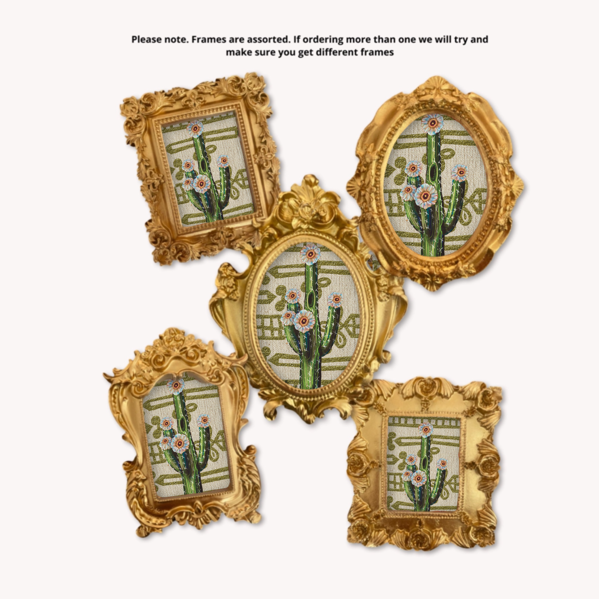 Saguaro Framed Small Magnet