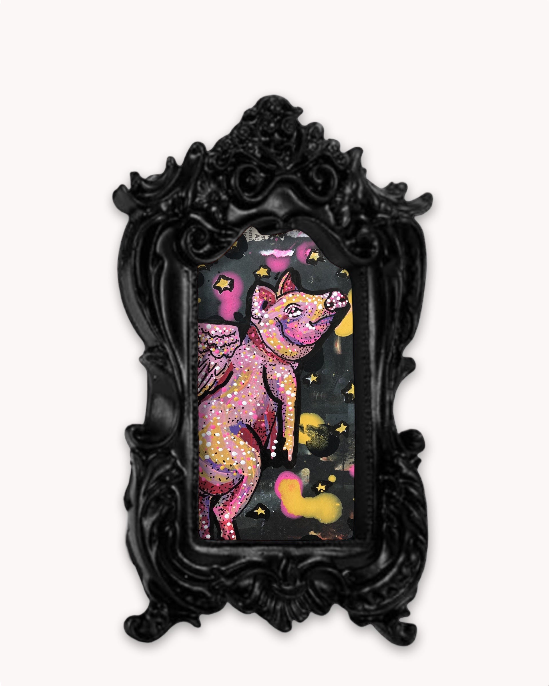 OG Flying Pig Framed Magnet ( Small )
