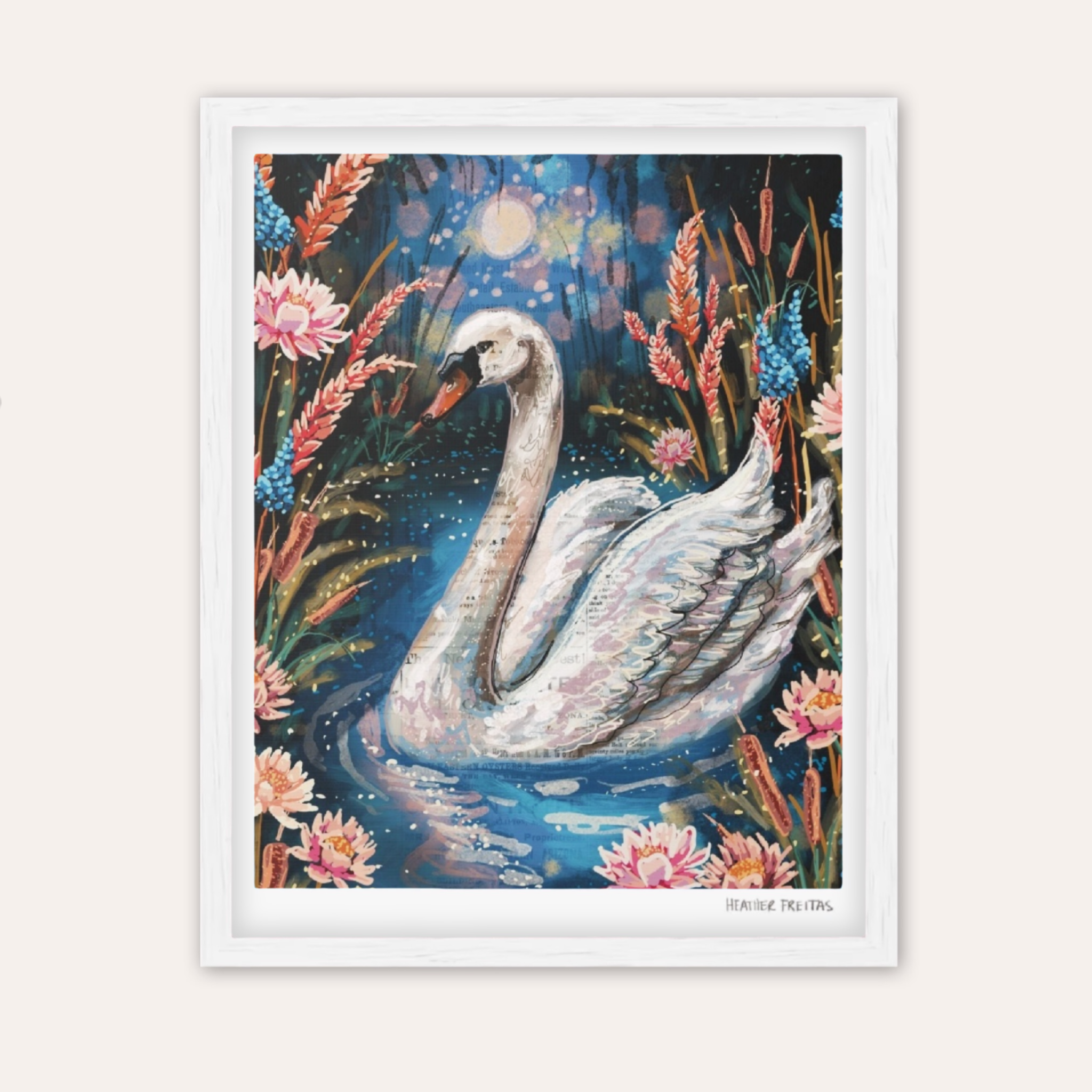 Serenity Swan Fine Art Print