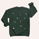 Coastal Icon Unisex Crew Neck Sweatshirt