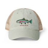 Rainbow Trout Women's Washed Mesh-Back Cap
