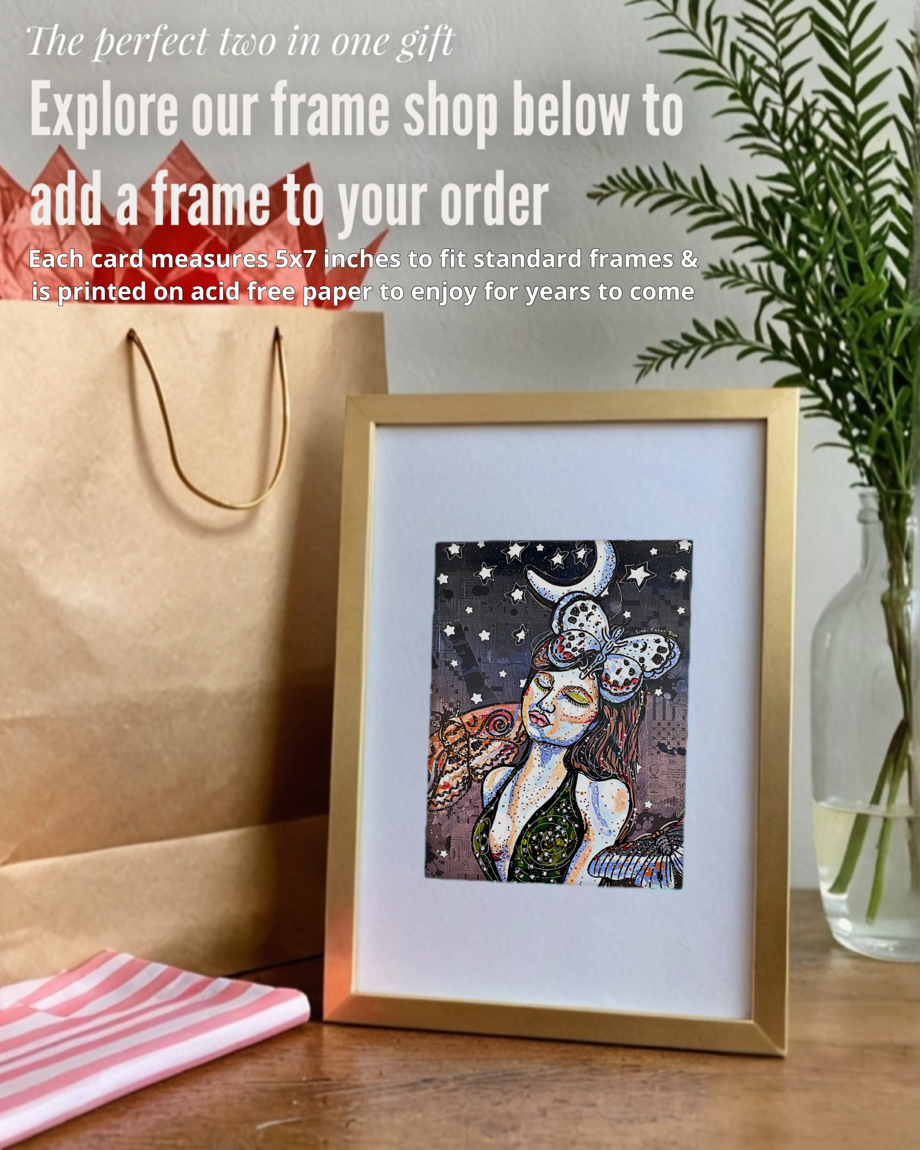 Moon Tides and Moth Lullaby’s - Greeting Card / Fine Art Print