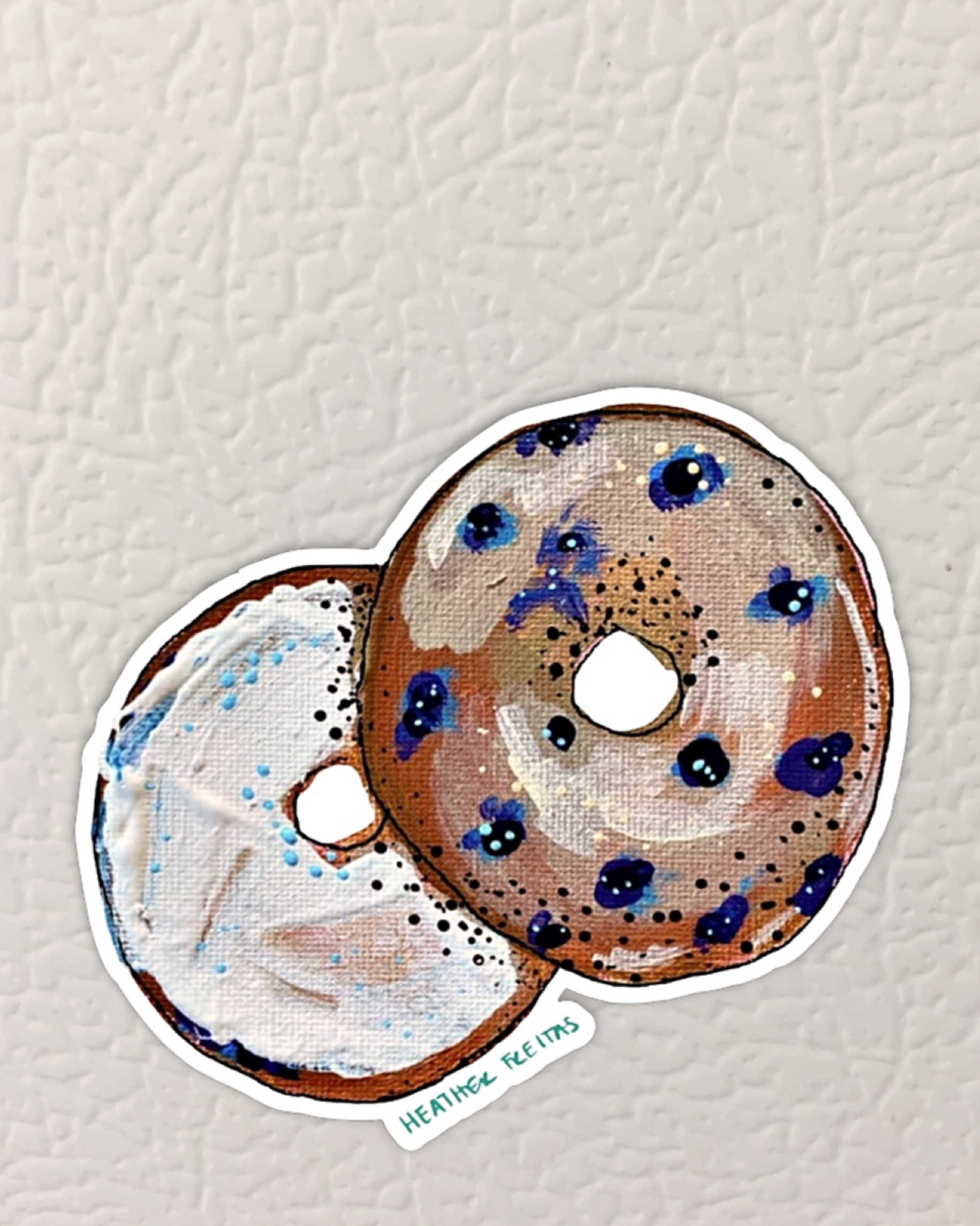 Bagel Magnet ( Die-Cut )