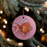 Goldfish Ceramic Ornament