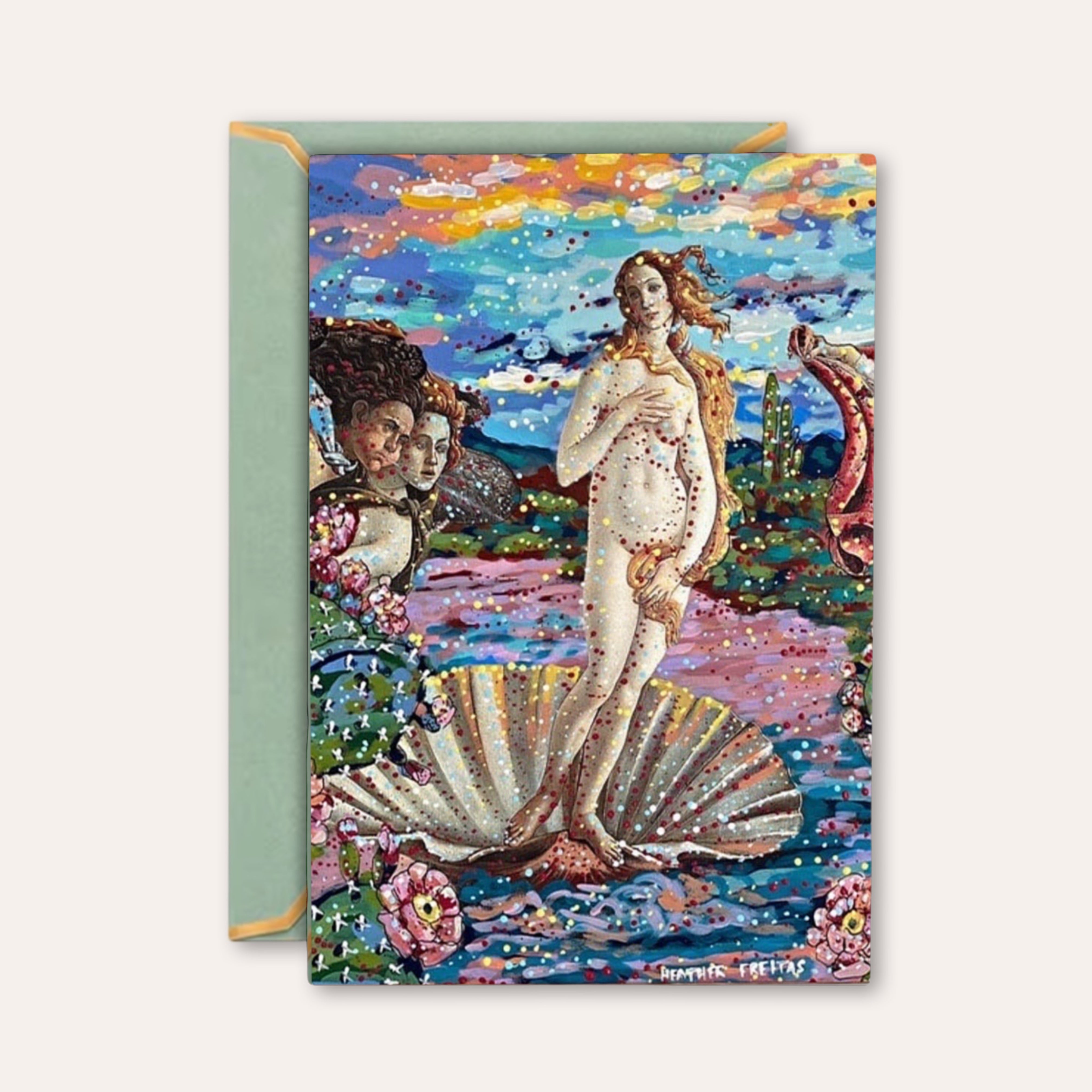 Desert Birth Of Venus - Greeting Card / Fine Art Print