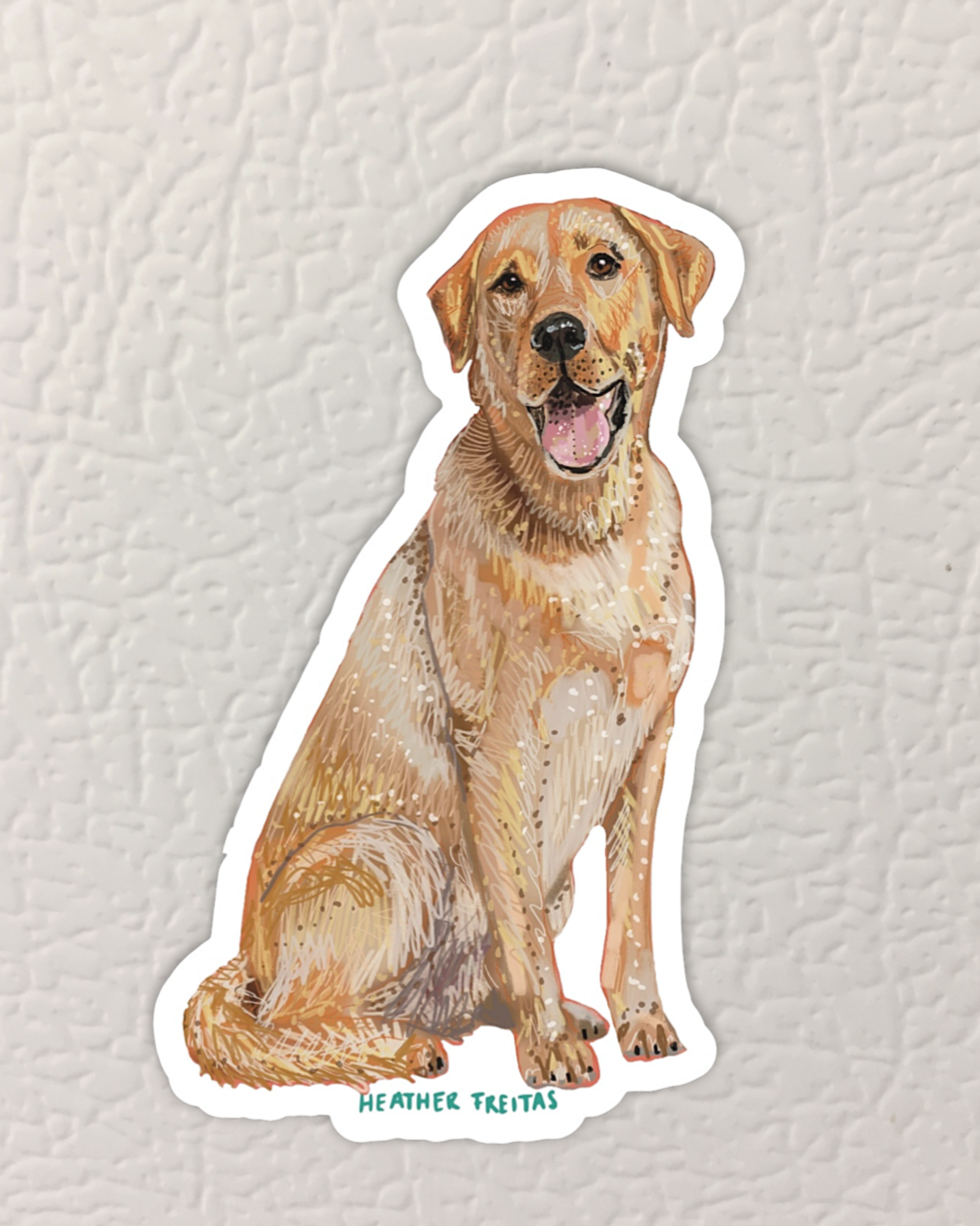 Yellow Labrador Magnet ( Die-Cut )