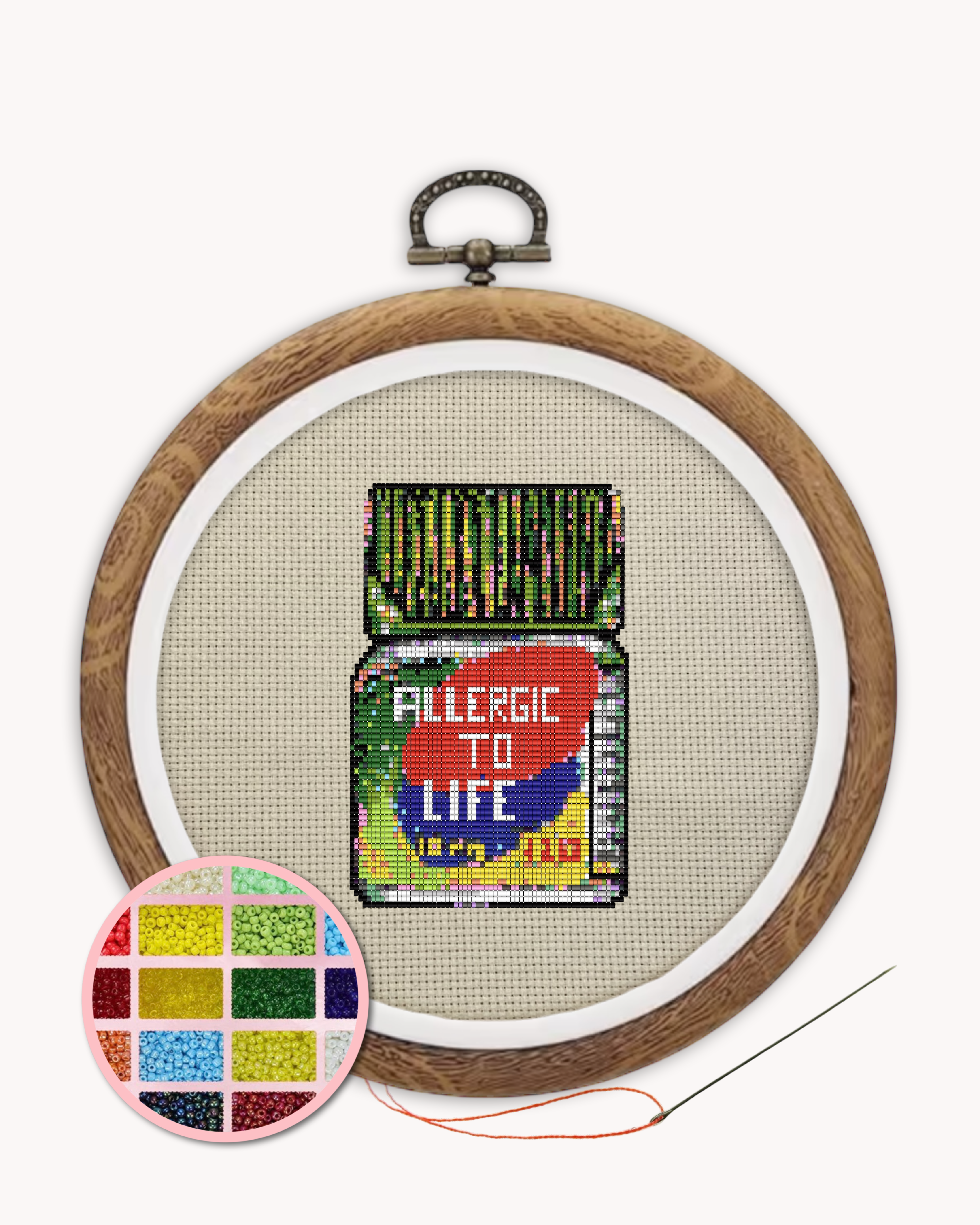 Allergic To Life Beaded Art Kit ( L 5 inch )
