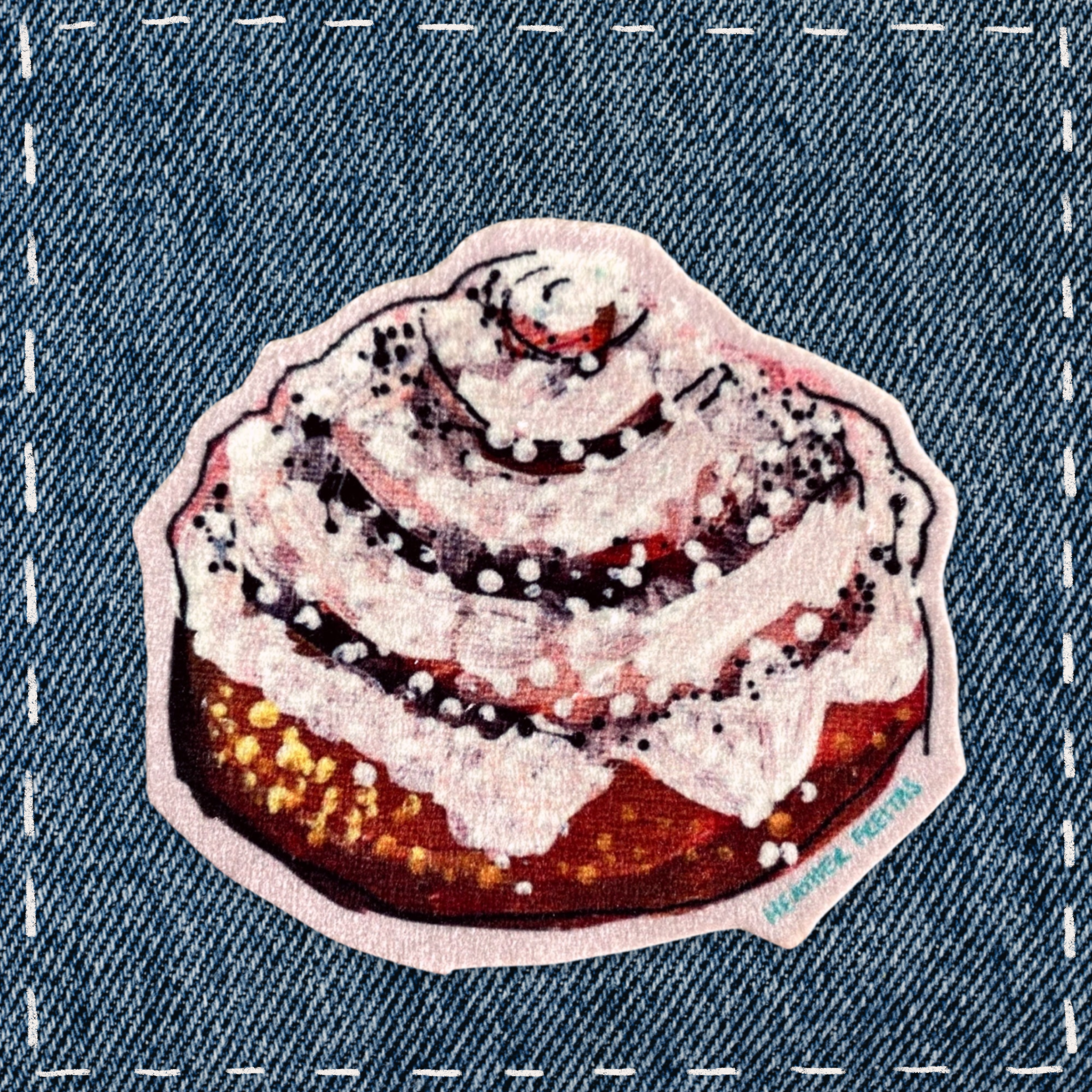 Cinnamon Roll - Sew On Velveteen Patch