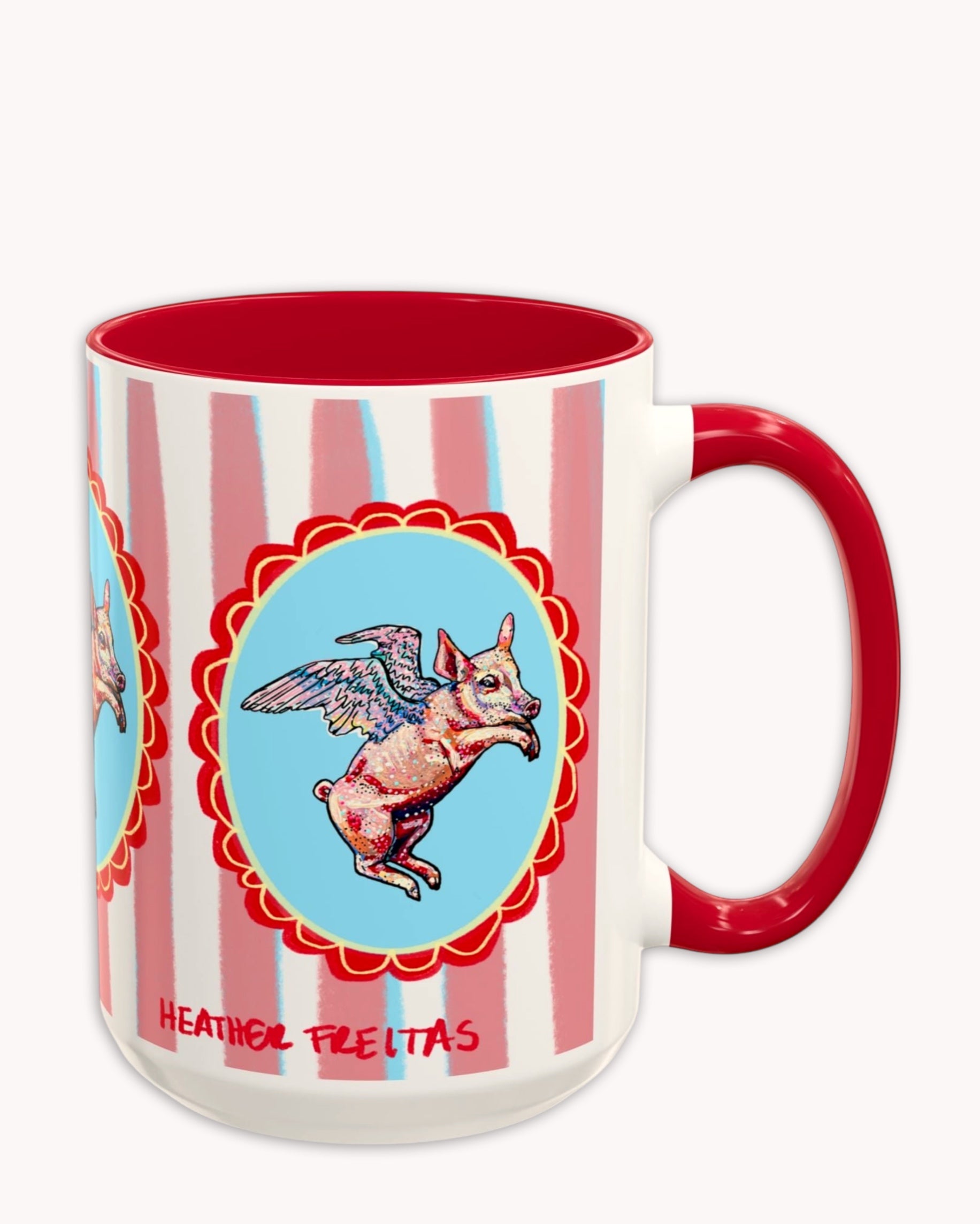 Flying Pig Coffee Mug 15oz