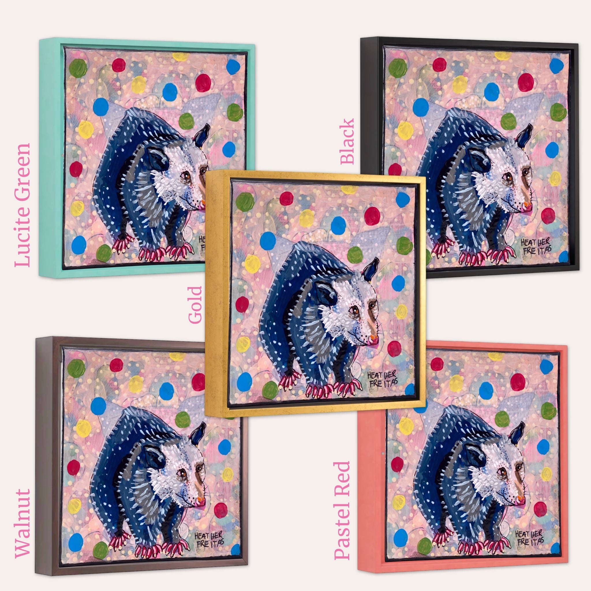 Polka Dot Opossum ( original painting )