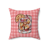 Old Fashioned Velveteen Throw Pillow