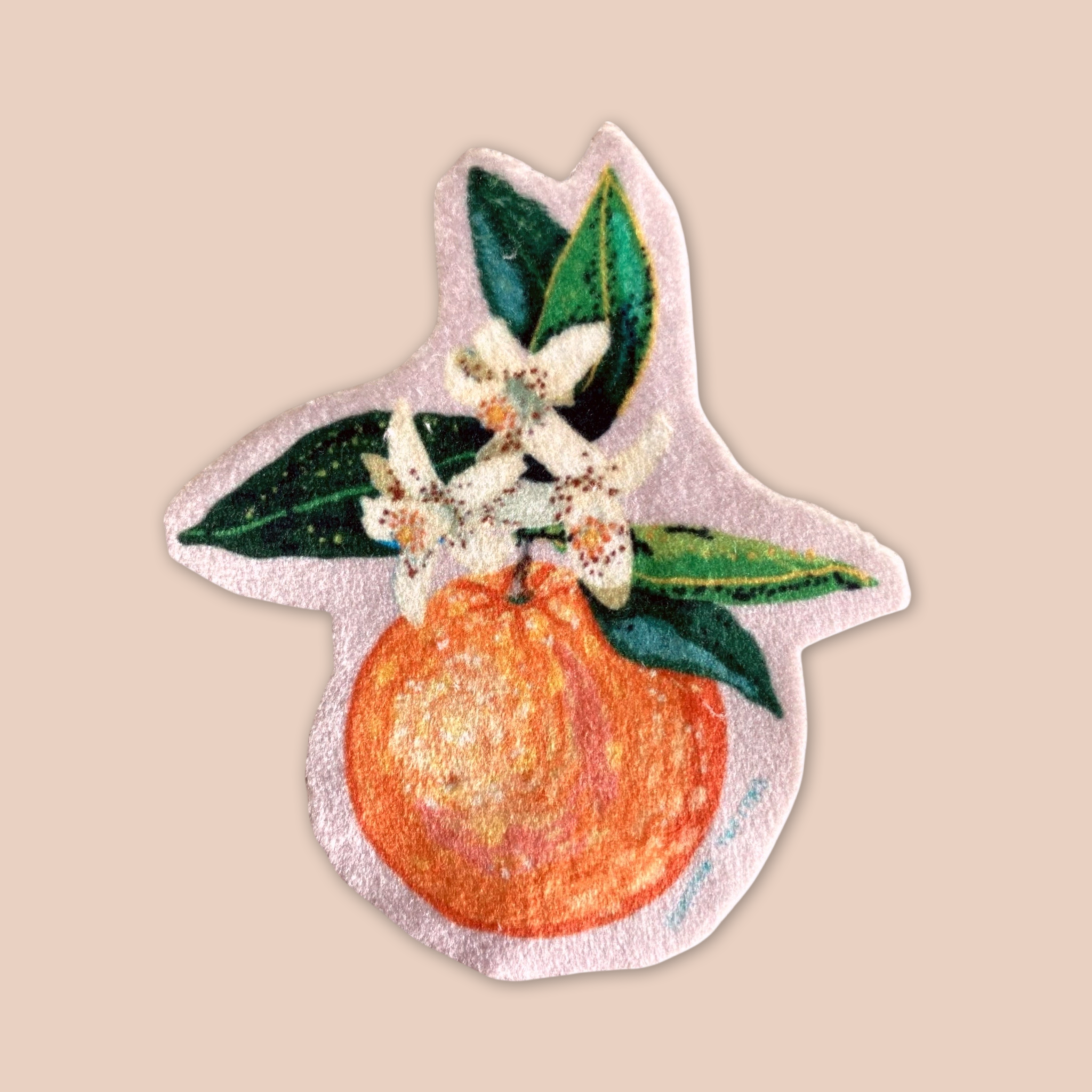 Orange - Sew On Velveteen Patch