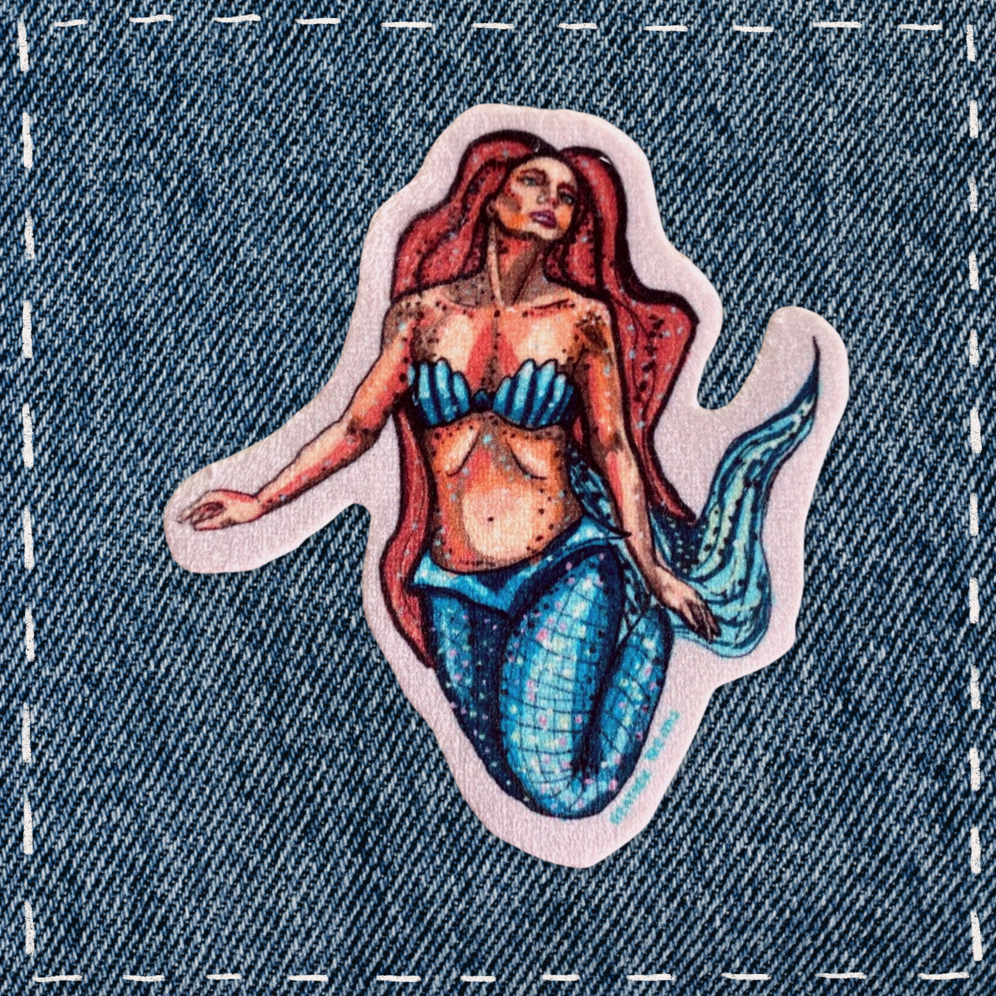 Mermaid - Sew On Velveteen Patch