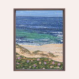 Daisy Tides Framed Fine Art Canvas Print