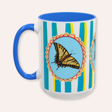 Yellow Butterfly Coffee Mug 15oz