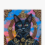 Royal Black Cat ( Original Painting )