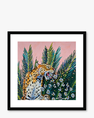 Jaguar Daisy Framed & Mounted Print - Heather Freitas - fine art home deccor