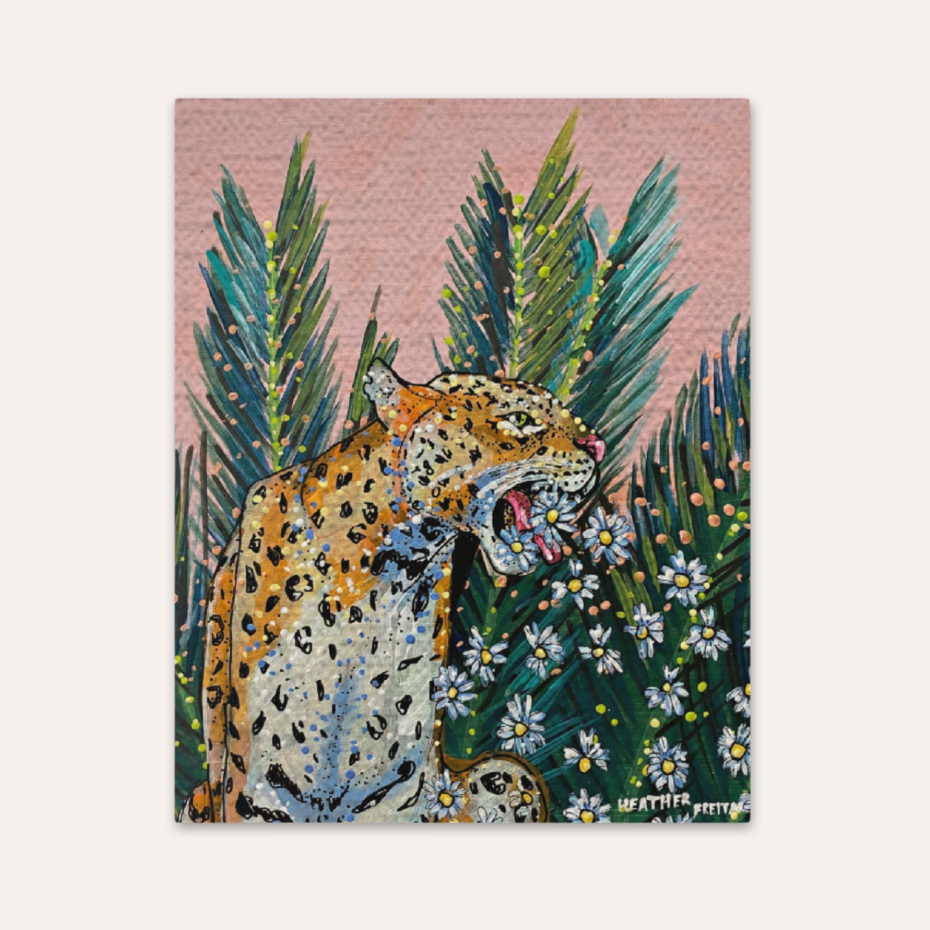 Jaguar Daisy Fine Art Print