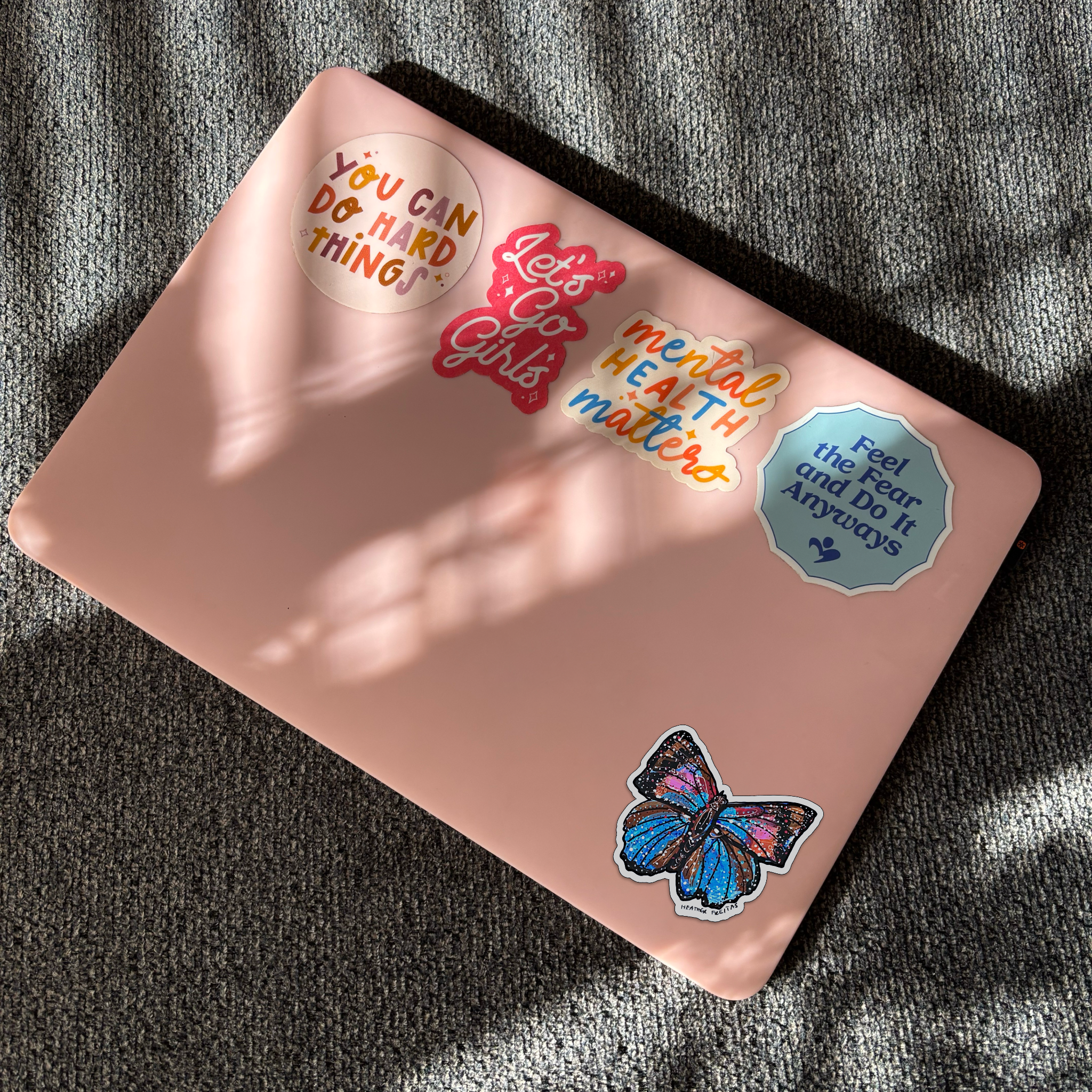 Indigo Blue Butterfly Sticker