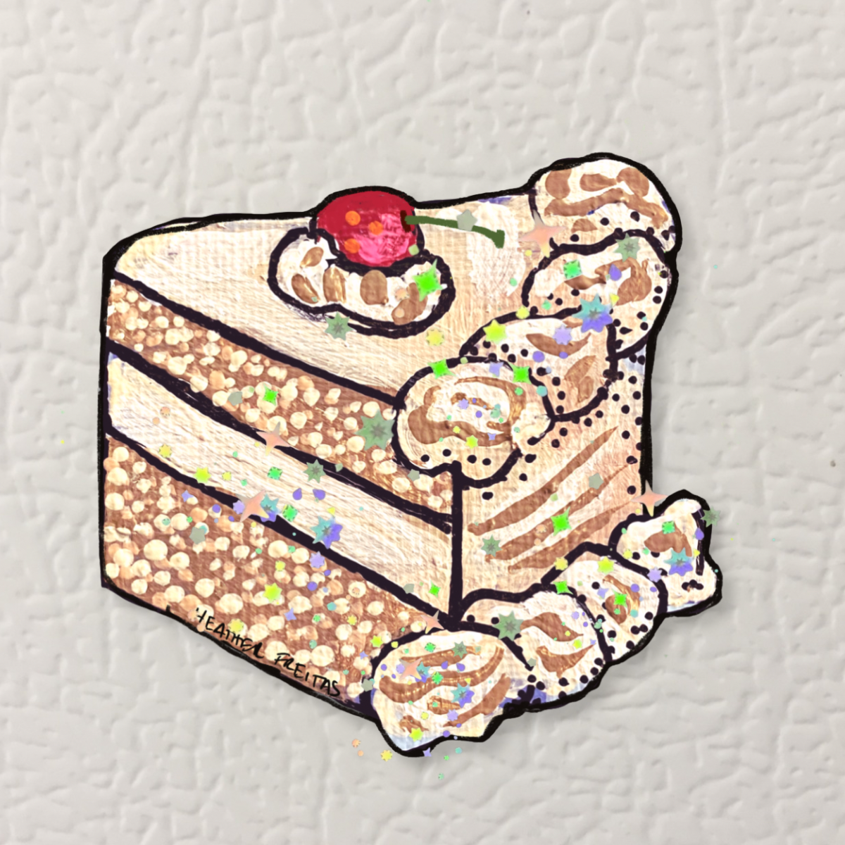 Vanilla Cake Magnet ( Die-Cut )