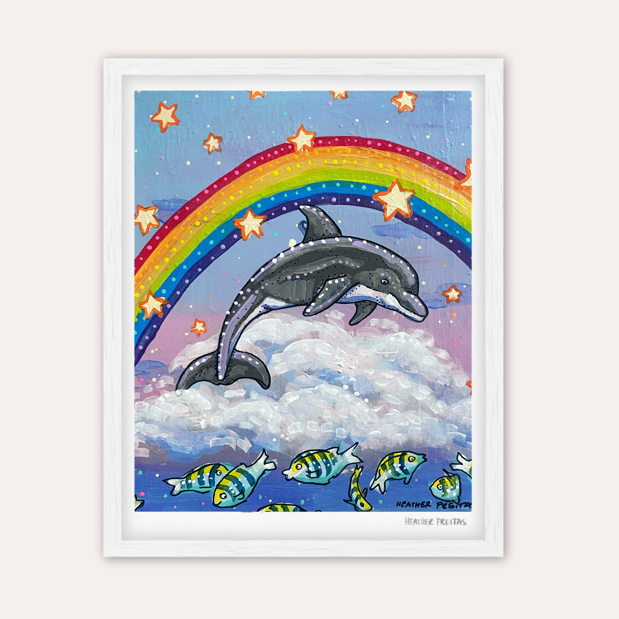 Dancing Dolphin Fine Art Print