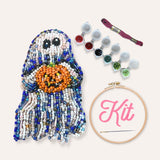 Ghost With Pumpkin Beaded Art Kit
