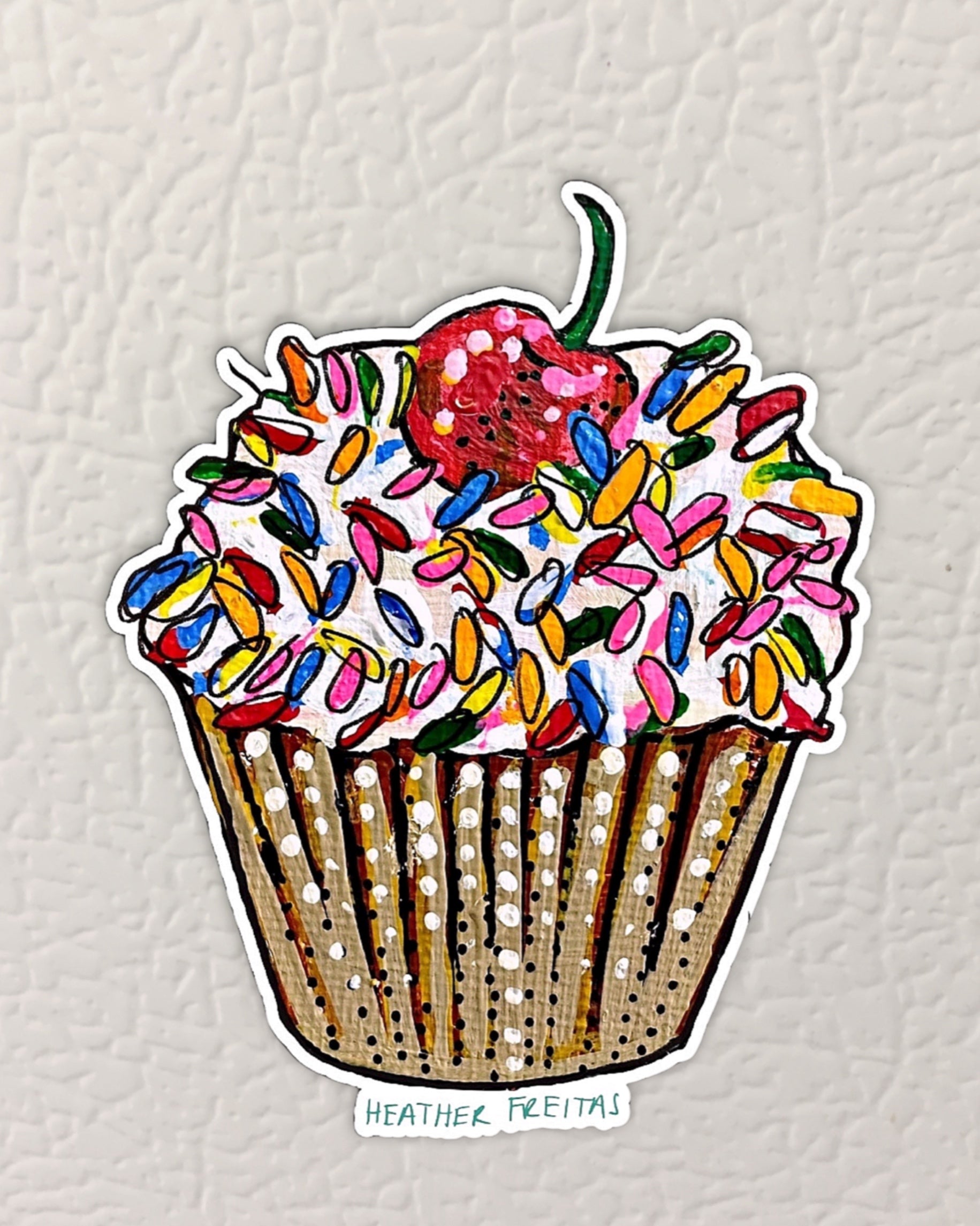 Cupcake Magnet ( Die-Cut )