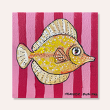 Yellow Tang Fish ( Mini Original Painting )